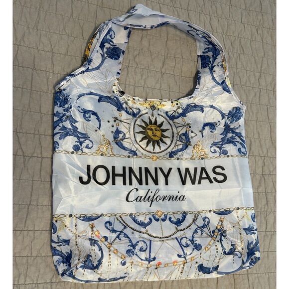 Johnny Was Floral Magnetic Closure Slim Multicolor Gift Box and Nylon Gift Bag - Picture 5 of 9